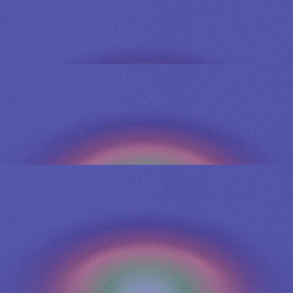 Abstract purple background with subtle rainbow gradient and grain texture